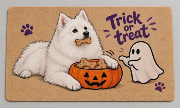 Treat Tax personalized indoor mat example